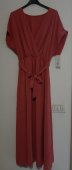 Rochie Roz cu cordon,lunga