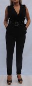 Salopeta Lunga Neagra Eleganta si Sexy