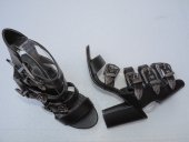 Sandale Aura Negre cu Catarame