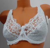 Sutien Alb Safena din dantelă cu sârmă 