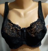 Sutien Negru Safena din dantelă cu sârmă 