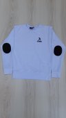 Tricou de Baieti Alb din Bumbac cu Coate
